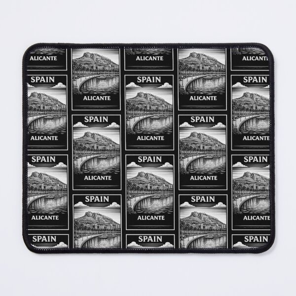 Item preview, Alicante Spain Linocut Style designed and sold by Thistle-TShop.
