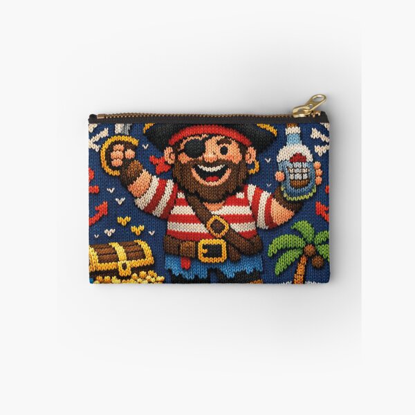 Item preview, Cool knitting pattern, pirate with gold treasure designed and sold by Mauswohn.