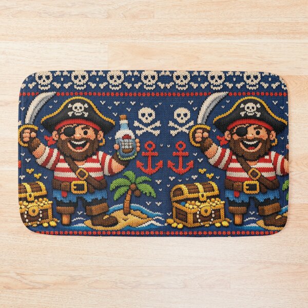 Item preview, Cool knitting pattern, pirate with gold treasure designed and sold by Mauswohn.