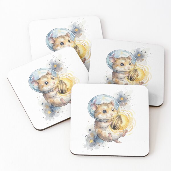 Item preview, Cute Space Animal: Astronaut Hamster designed and sold by bapupa.