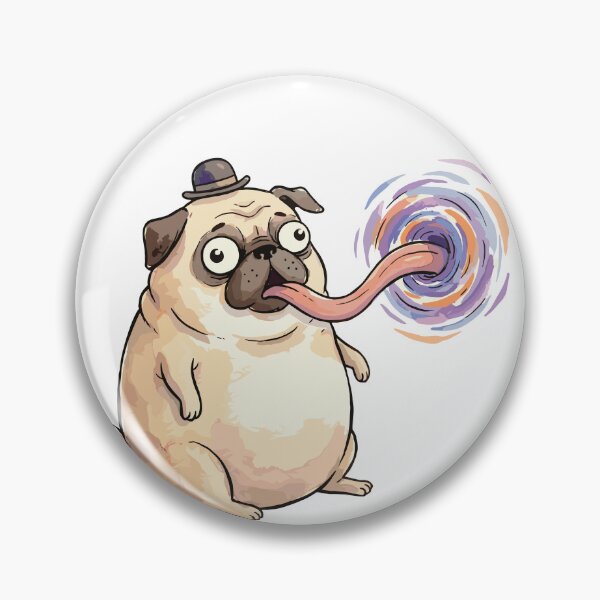 Item preview, Cute Space Animal: Black Hole Pug designed and sold by bapupa.
