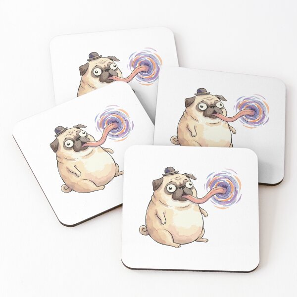 Item preview, Cute Space Animal: Black Hole Pug designed and sold by bapupa.