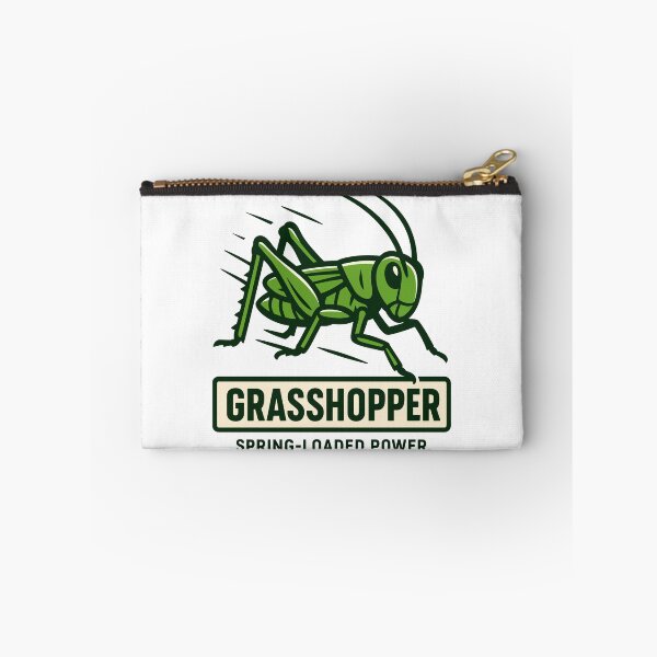 Item preview, Grasshopper Illustration – Spring-Loaded Power Insect Art designed and sold by WildlifeInc.