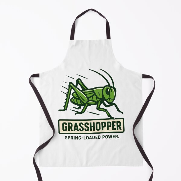 Item preview, Grasshopper Illustration – Spring-Loaded Power Insect Art designed and sold by WildlifeInc.