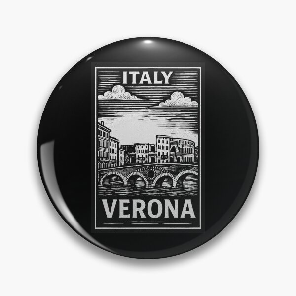 Item preview, Verona Italy Linocut Style  designed and sold by Thistle-TShop.