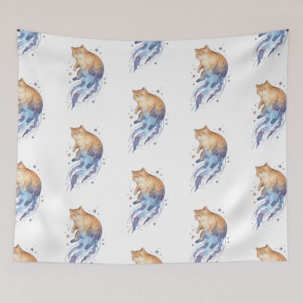 Item preview, Cute Space Animal: Jellyfish Space Cat designed and sold by bapupa.
