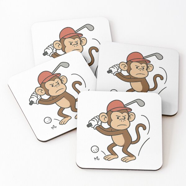 Item preview, Monkey playing golf designed and sold by JamesDunican.