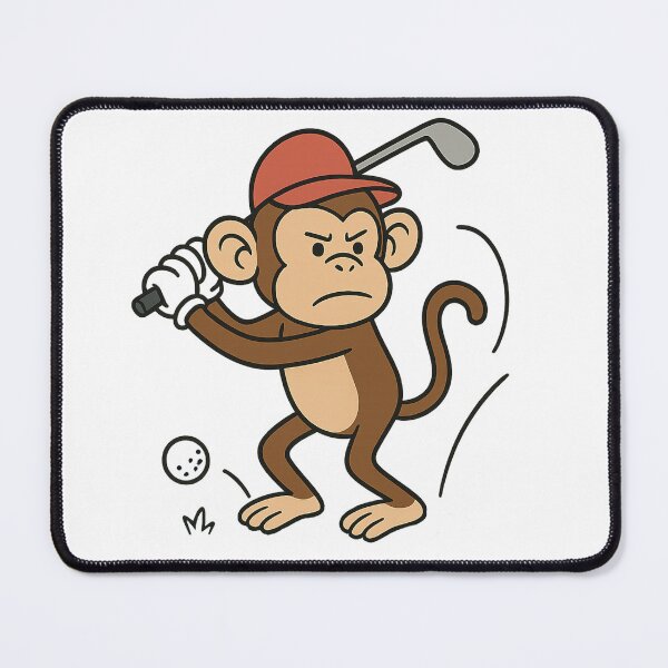Item preview, Monkey playing golf designed and sold by JamesDunican.