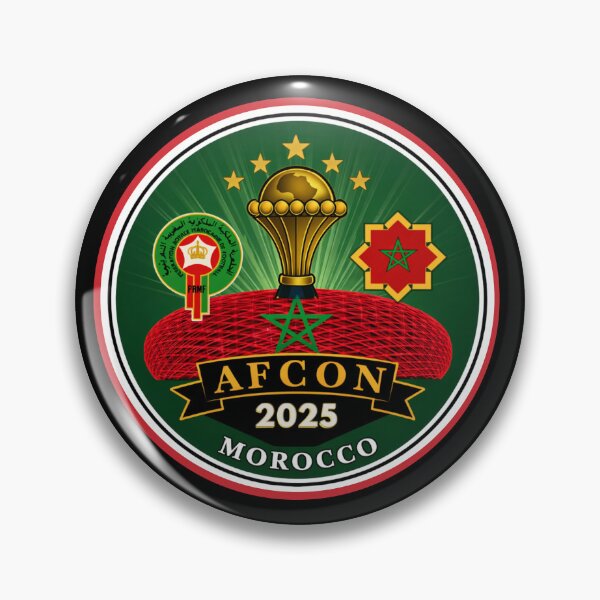 Item preview, AFCON 2025 Morocco • Prince Moulay Abdellah Stadium • Atlas Lions Football Emblem designed and sold by InPrintedWord.
