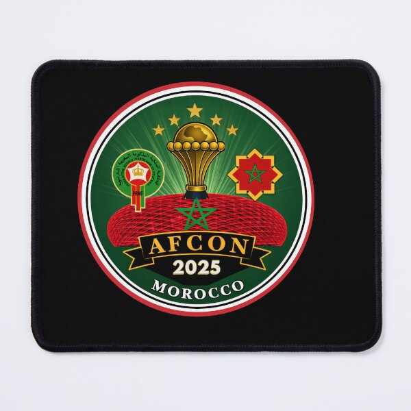 Item preview, AFCON 2025 Morocco • Prince Moulay Abdellah Stadium • Atlas Lions Football Emblem designed and sold by InPrintedWord.