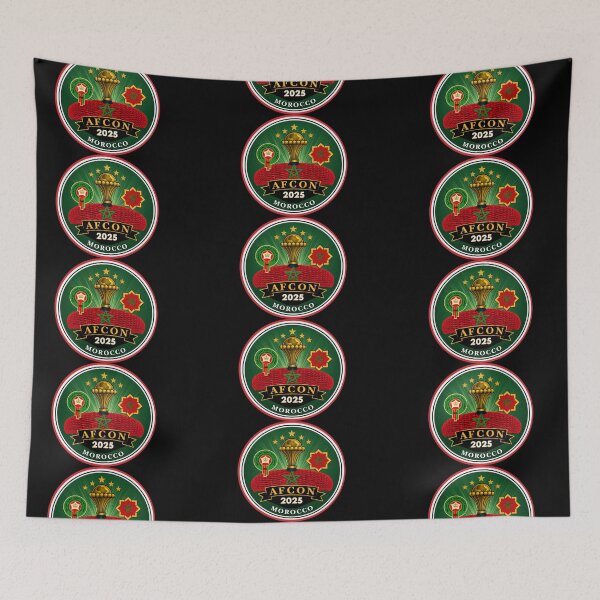 Item preview, AFCON 2025 Morocco • Prince Moulay Abdellah Stadium • Atlas Lions Football Emblem designed and sold by InPrintedWord.
