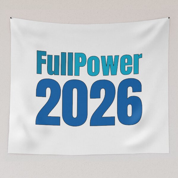 Item preview, Full Power 2026 – Bold New Year Motivation Typography Design designed and sold by PixelPlush.