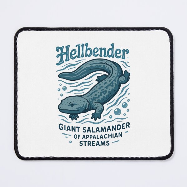 Item preview, Hellbender Illustration – Giant Salamander of Appalachian Streams designed and sold by WildlifeInc.