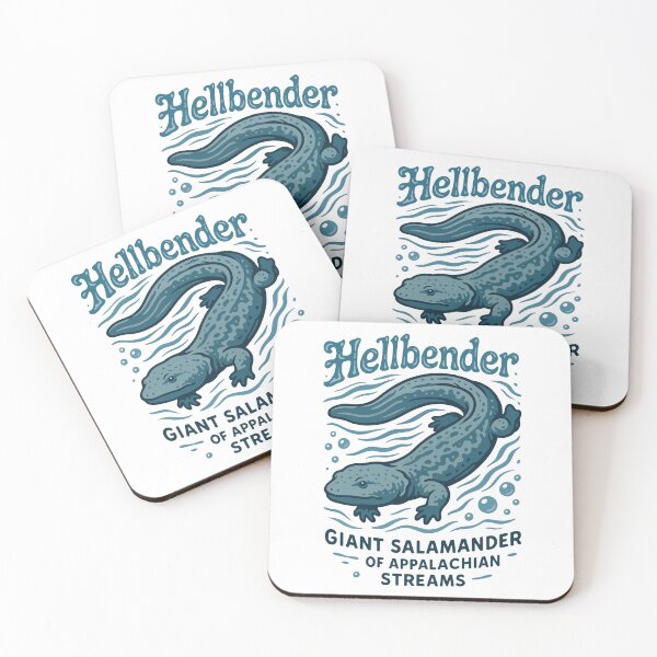 Item preview, Hellbender Illustration – Giant Salamander of Appalachian Streams designed and sold by WildlifeInc.