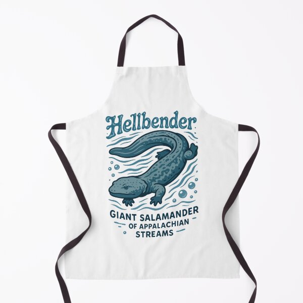 Item preview, Hellbender Illustration – Giant Salamander of Appalachian Streams designed and sold by WildlifeInc.