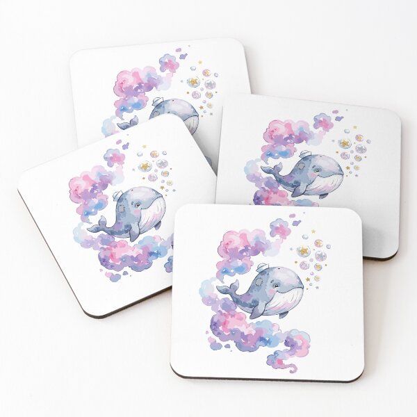 Item preview, Cute Space Animal: Nebula Whale Calf designed and sold by bapupa.
