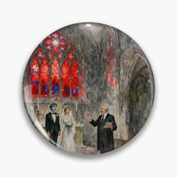 Item preview, Interrupted wedding scene Illustration from Jayne Eyre character portrait art designed and sold by Vintage Designs +.