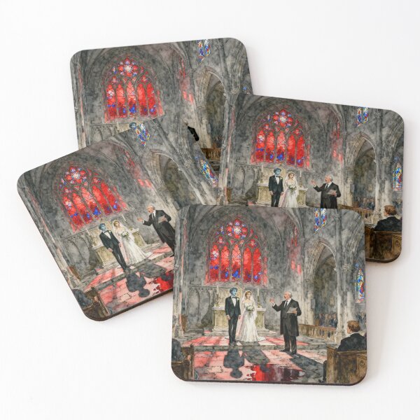 Item preview, Interrupted wedding scene Illustration from Jayne Eyre character portrait art designed and sold by Vintage Designs +.