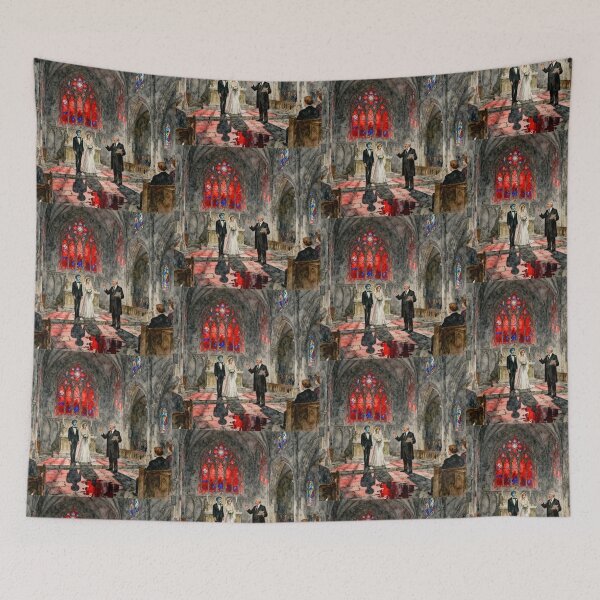 Item preview, Interrupted wedding scene Illustration from Jayne Eyre character portrait art designed and sold by Vintage Designs +.