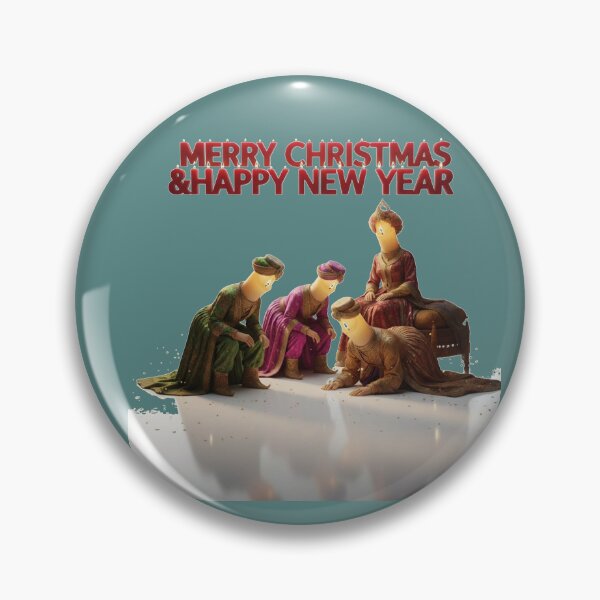 Item preview, Merry Christmas & Happy New Year – Surreal Candle Figures Nativity Style Art designed and sold by DroolWorthyUS.