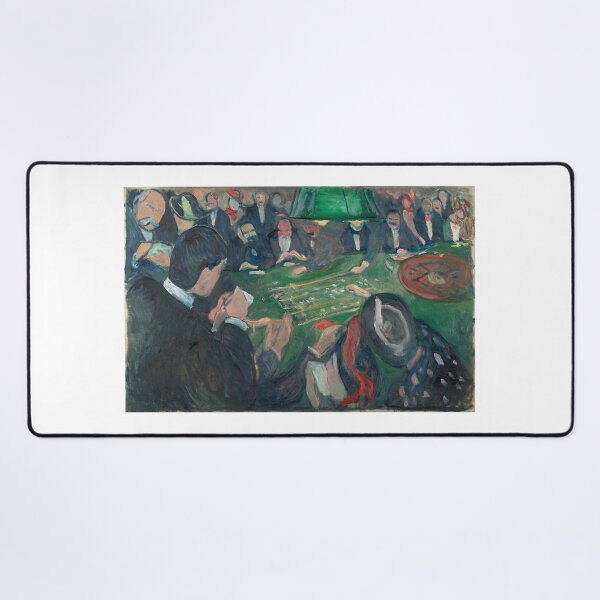 Item preview, At the Roulette Table – Edvard Munch Expressionist Casino Scene Painting (1892) designed and sold by Art Outlaws.