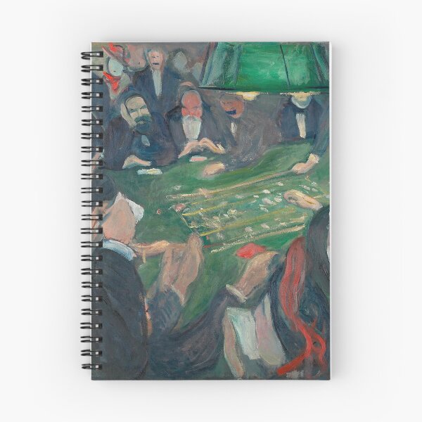 Item preview, At the Roulette Table – Edvard Munch Expressionist Casino Scene Painting (1892) designed and sold by Art Outlaws.