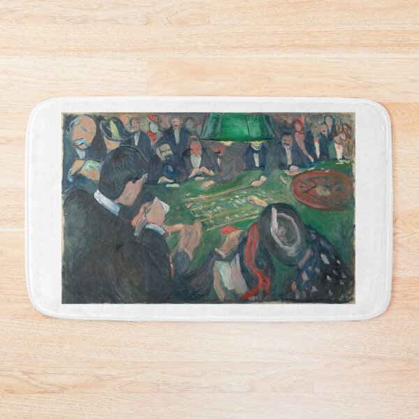 Item preview, At the Roulette Table – Edvard Munch Expressionist Casino Scene Painting (1892) designed and sold by Art Outlaws.
