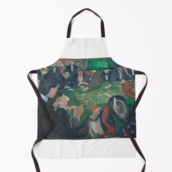 Item preview, At the Roulette Table – Edvard Munch Expressionist Casino Scene Painting (1892) designed and sold by Art Outlaws.
