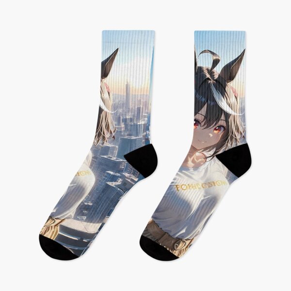 Item preview, Kitasan Black Uma Musume Pretty Derby Urban Skyline Anime Girl Waifu designed and sold by Raslbazola.