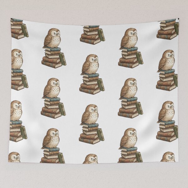 Item preview, Vintage Dark Academia: Scholarly Owl Librarian designed and sold by bapupa.