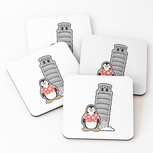 Item preview, Penguin Tourist at Leaning Tower Pisa designed and sold by SunkenCost.