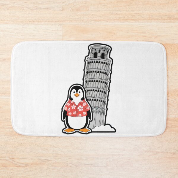 Item preview, Penguin Tourist at Leaning Tower Pisa designed and sold by SunkenCost.