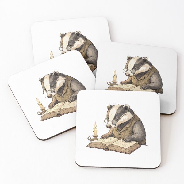 Item preview, Vintage Dark Academia: Spectacled Badger Scholar designed and sold by bapupa.