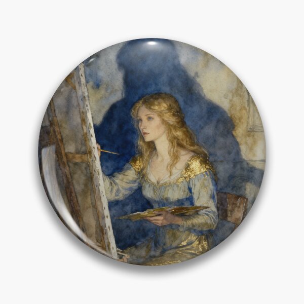 Item preview, Helen Graham painting Illustration from The Tenant of Wildfell Hall character portrait art designed and sold by Vintage Designs +.
