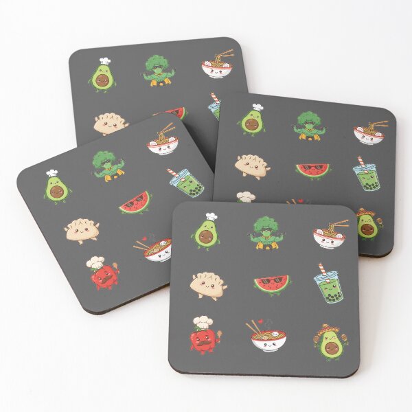 Item preview, Kawaii Food Friends Pattern – Cute Snacks & Drinks designed and sold by MerchYouSearch.