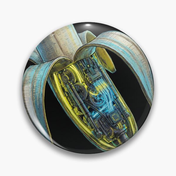 Item preview, Cyberpunk Robotic Banana - Mechanical Tech Fruit designed and sold by Jackofallart.