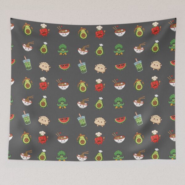 Item preview, Kawaii Food Friends Pattern – Cute Snacks & Drinks designed and sold by MerchYouSearch.