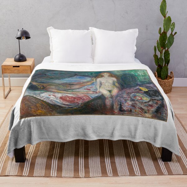 Item preview, The Death of Marat II – Edvard Munch Expressionist Symbolist Masterpiece (1907) designed and sold by Art Outlaws.
