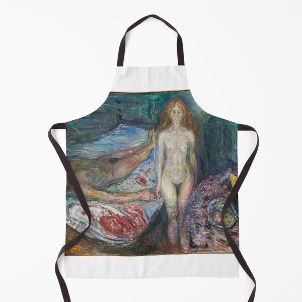 Item preview, The Death of Marat II – Edvard Munch Expressionist Symbolist Masterpiece (1907) designed and sold by Art Outlaws.