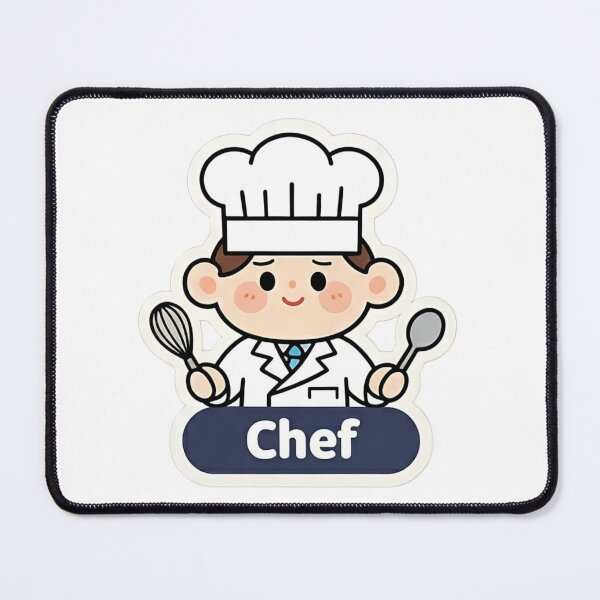 Item preview, Cute Kawaii Chef Cartoon Illustration designed and sold by Bright Vibe Designs.