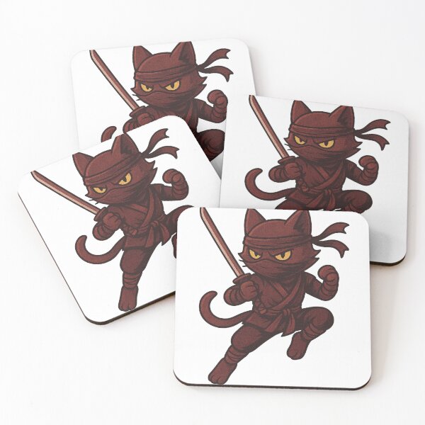 Item preview, Ninja Cat Warrior Cartoon designed and sold by the-dovlat.