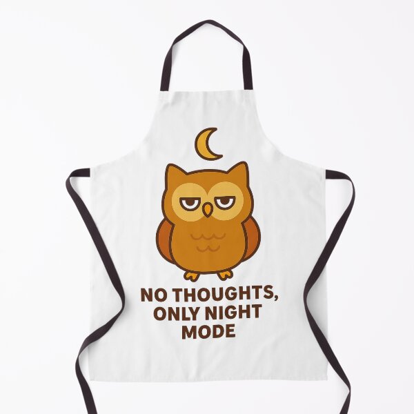 Item preview, No Thoughts Only Night Mode Owl designed and sold by the-dovlat.