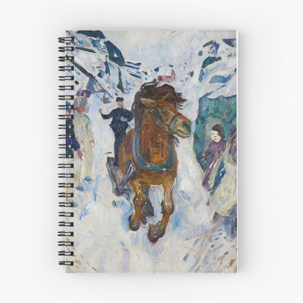 Item preview, Galloping Horse – Edvard Munch Expressionist Animal Symbolism Painting (1912) designed and sold by Art Outlaws.
