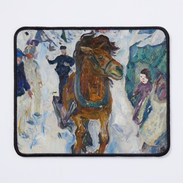 Item preview, Galloping Horse – Edvard Munch Expressionist Animal Symbolism Painting (1912) designed and sold by Art Outlaws.
