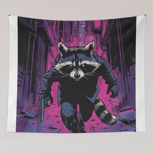Item preview, Cyberpunk Neon Wolf designed and sold by After De Moment.