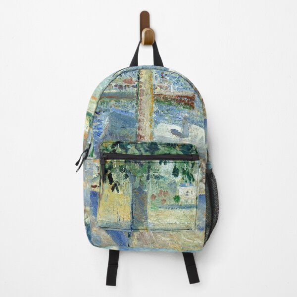 Item preview, The Seine at Saint-Cloud – Edvard Munch Symbolist River Landscape Painting (1890) designed and sold by Art Outlaws.