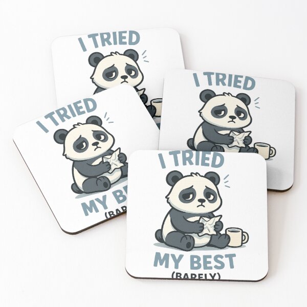 Item preview, I Tried My Best Panda designed and sold by the-dovlat.