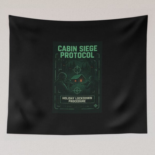Item preview, Cabin Siege Protocol  designed and sold by Rare Plus Apparel!.