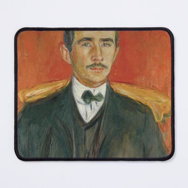 Item preview, Portrait of Herbert Esche – Edvard Munch Expressionist Portrait Painting (1903) designed and sold by Art Outlaws.