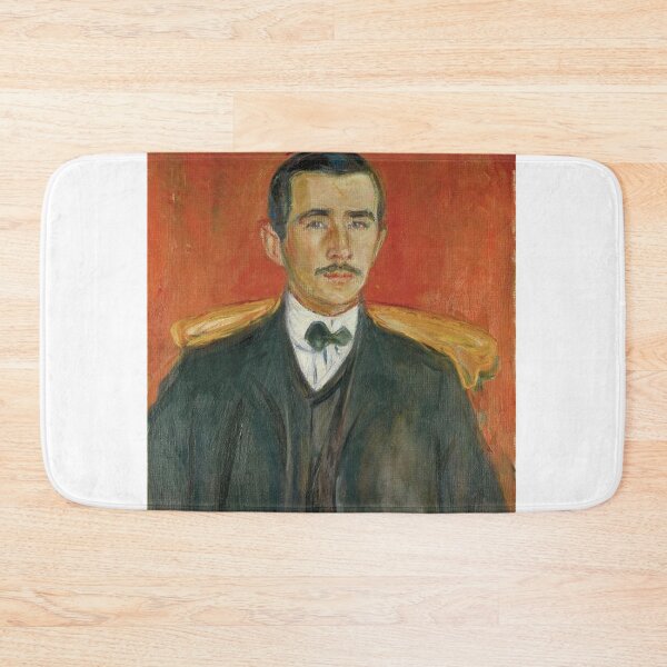 Item preview, Portrait of Herbert Esche – Edvard Munch Expressionist Portrait Painting (1903) designed and sold by Art Outlaws.